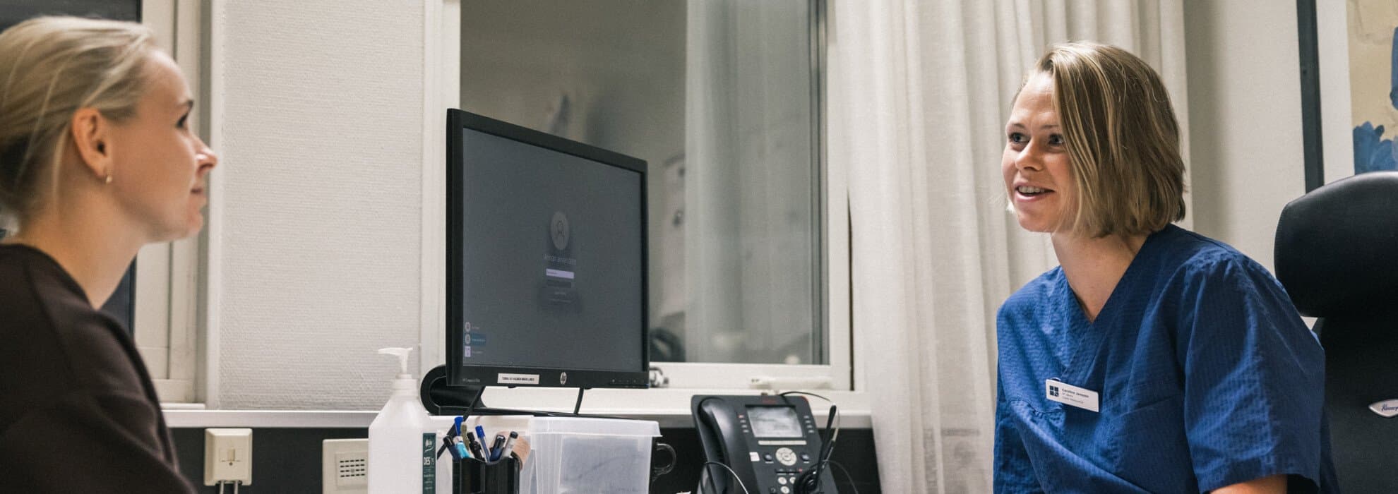 läkare med patient läkare med patient